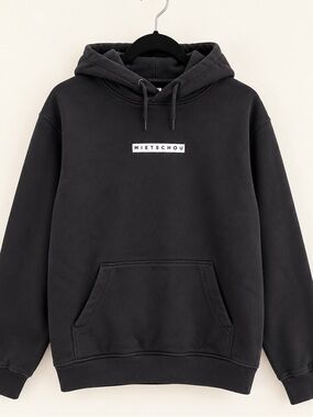 MIETSCHOU Music Lick My Lips Black Graphic Hoodie Size Medium